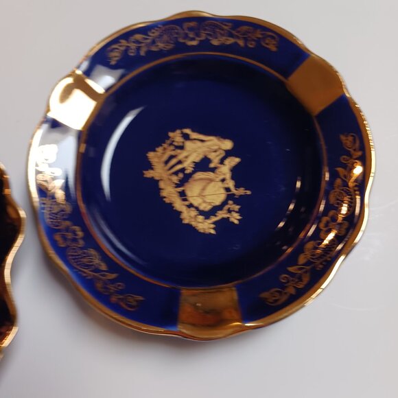 Vintage Limoges Porcelain Made in France Two Piece Trinket Vanity Set - Picture 13 of 15